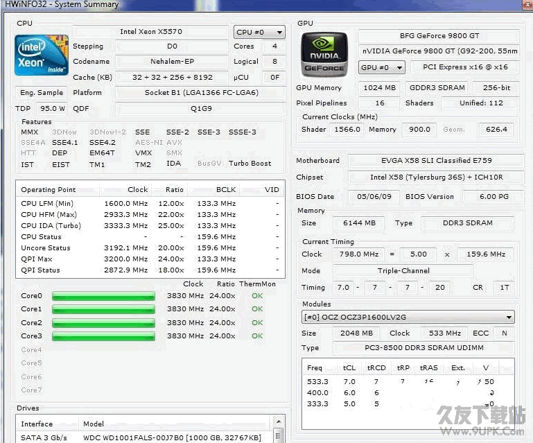 电脑硬件检测工具(HWiNFO) Build截图1