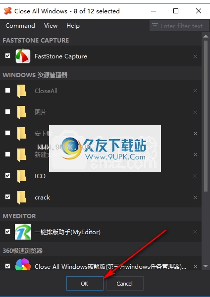 Close All Windows