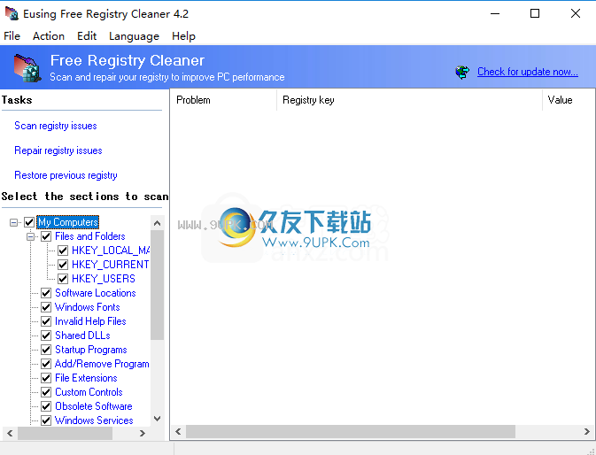 EusingFreeRegistryCleaner