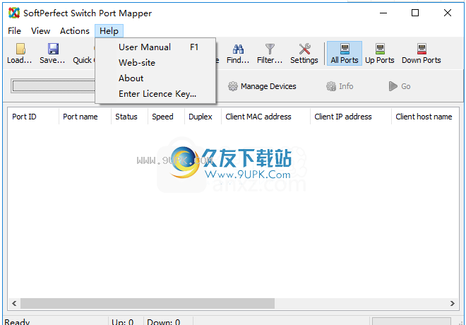 SoftPerfectSwitchPortMapper