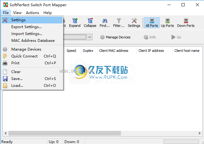 SoftPerfectSwitchPortMapper