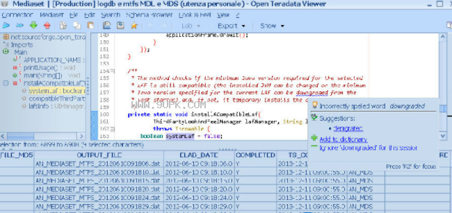 Open Teradata viewer