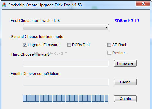RockchipCreateUpgradeDisktool