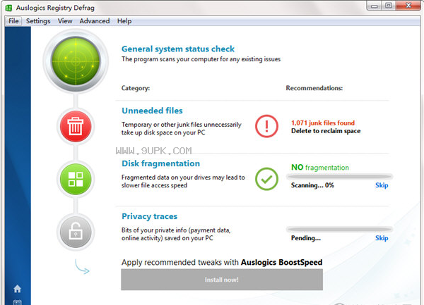 AusLogics Registry Defrag