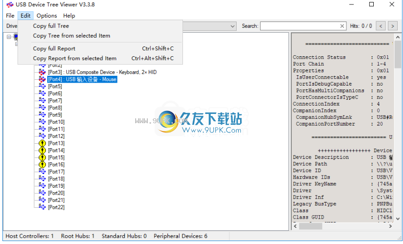 USB Device Tree Viewer