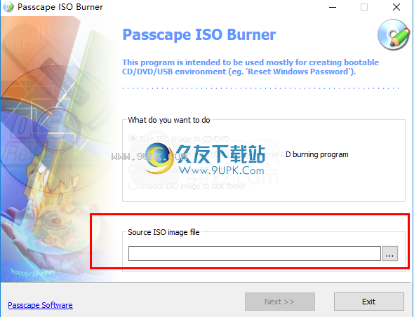 PasscapeISOBurner