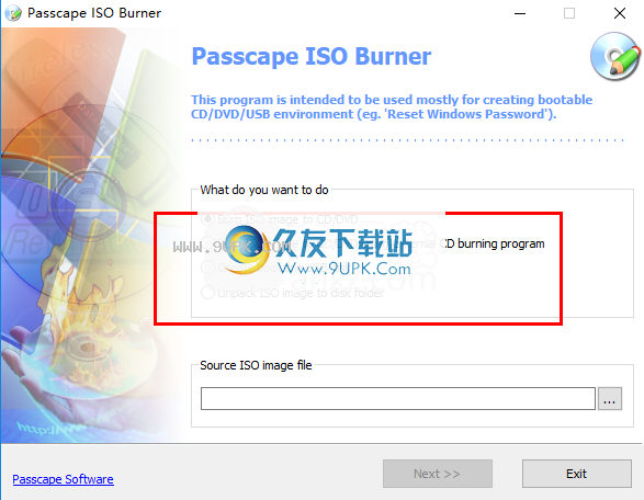 PasscapeISOBurner