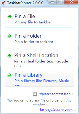 taskbar pinner
