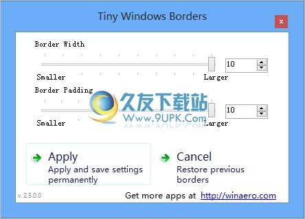 Tiny Windows Borders 免安装版