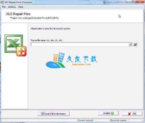 【xls文件损坏修复工具】XLS Repair Free下载V英文版