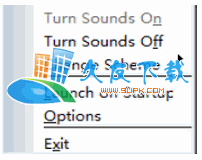 【系统背景提示音关闭工具】SoundOff下载V英文版截图1