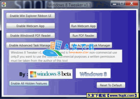 Windows Tweaker 英文[win泄露版系统功能解锁工具]