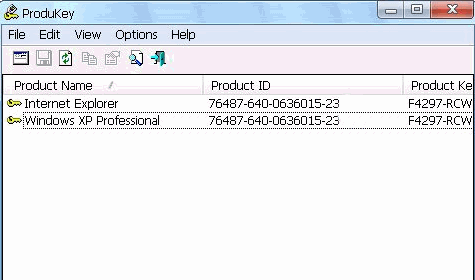 ProduKey 英文版|查询出计算机上所安装Microsoft 的产品序号
