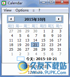 Calendar日历窗口提醒软件[桌面日历窗口提醒工具] v