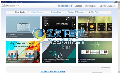 Rainmeter Skin Gallery 免安装版[雨滴桌面皮肤库]
