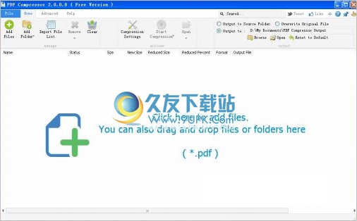 PDF Compressor 英文版[pdf批量压缩程序]