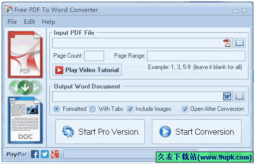 Free PDF To Word Converter [PDF转WORD转换工具]