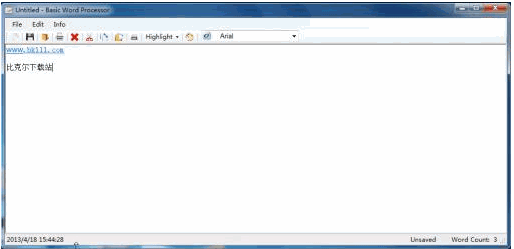 Basic Word Processor 英文版[RTF/TXT/HTML文件编辑器]