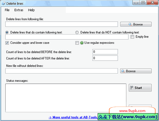 Delete lines 免安装版[删除文本特定行工具]