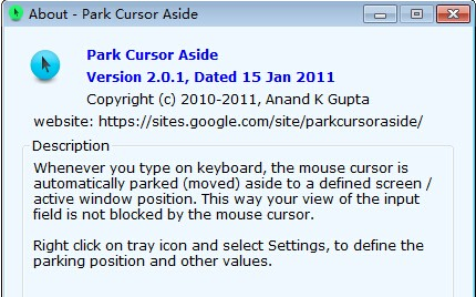ParkCursorAside