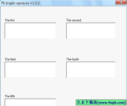 English signature 免安装版[英语签名器]