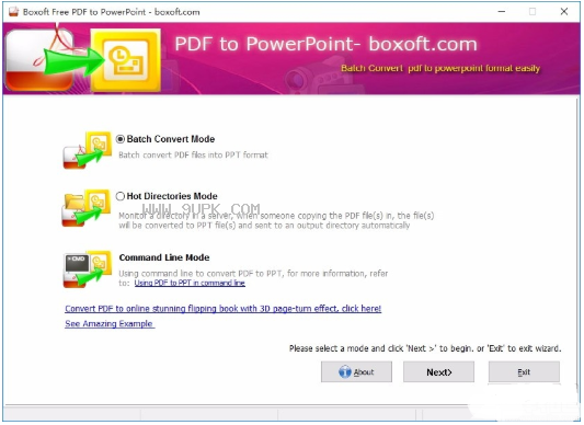 Boxoft Free PDF to PowerPoint
