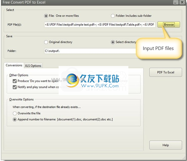 FreeConvertPDFtoExcel
