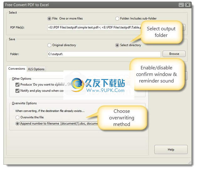 FreeConvertPDFtoExcel
