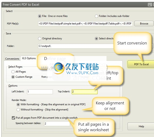 FreeConvertPDFtoExcel