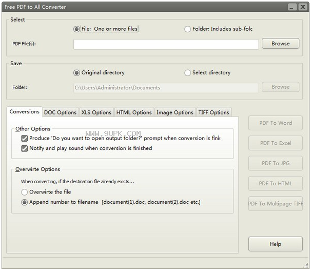 Free PDF to All Converter