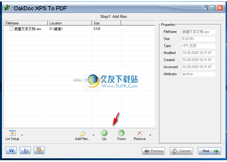 OakDocXPStoPDFConverter