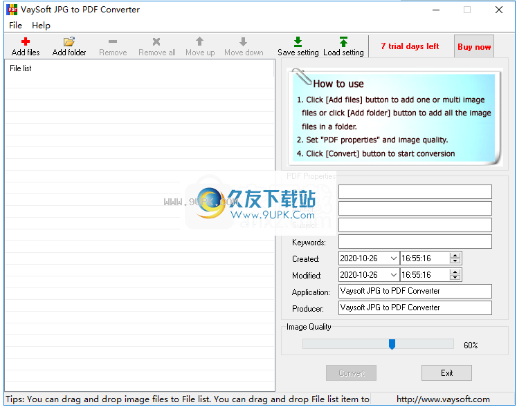 VaySoftJPGtoPDFConverter