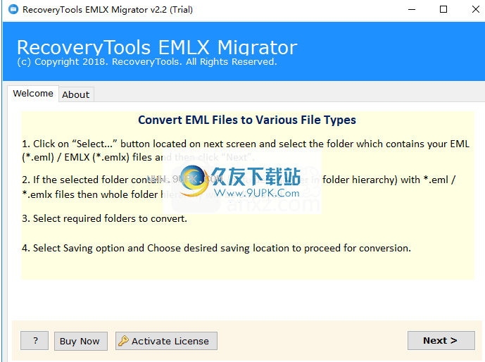 RecoveryToolsEMLXMigrator