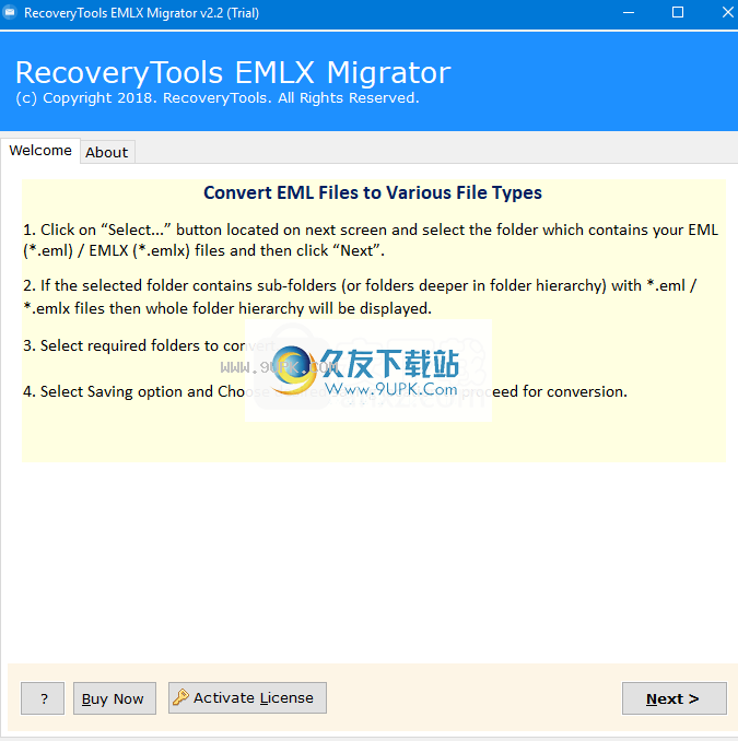 RecoveryToolsEMLXMigrator