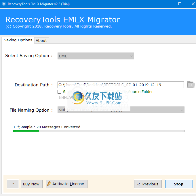 RecoveryToolsEMLXMigrator
