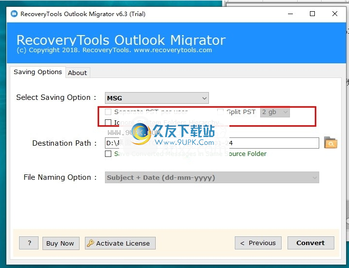 RecoveryToolsOutlookMigrator