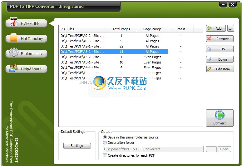 OpooSoftPDFToTIFFConverter