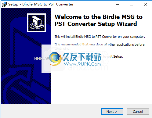 BirdieMSGtoPSTConverter