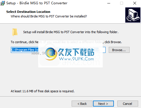 BirdieMSGtoPSTConverter