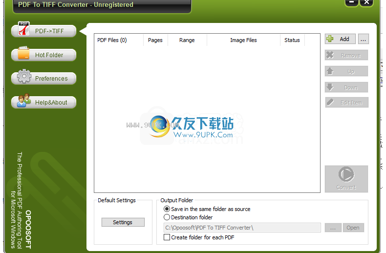 OpooSoftPDFToTIFFConverter