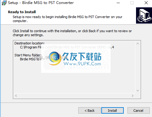 BirdieMSGtoPSTConverter