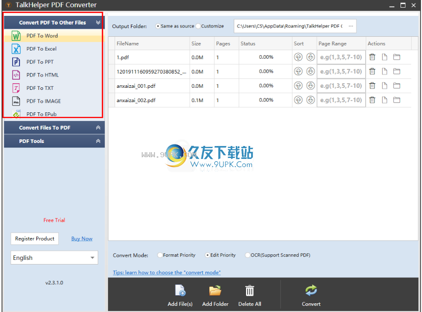 TalkHelperPDFConverter