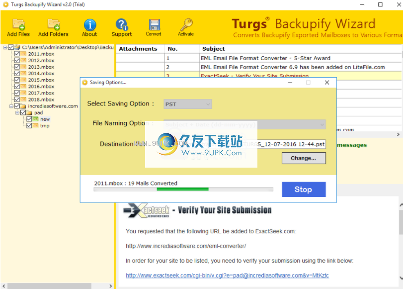 Turgs Backupify Wizard