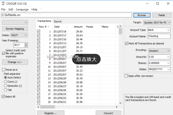 CSV2QIF