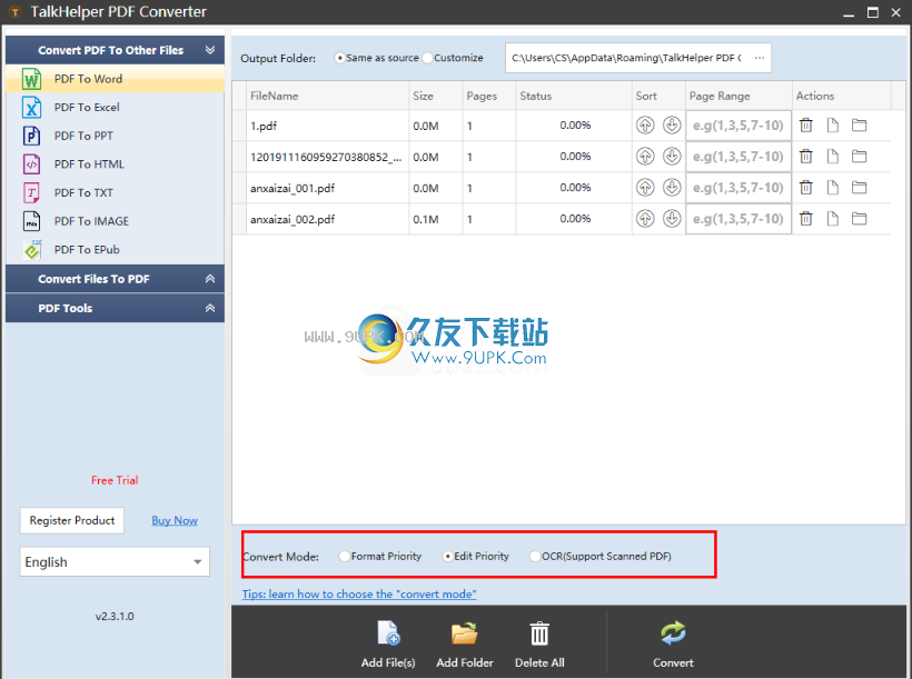TalkHelper PDF Converter