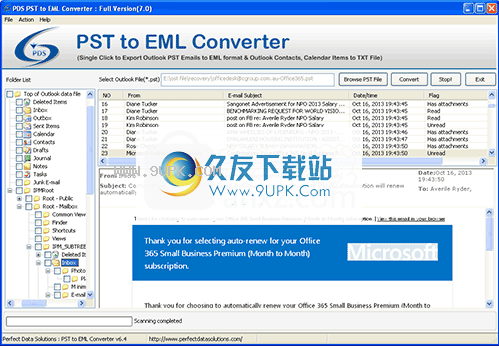 BIRDIEEMLtoPSTConverter