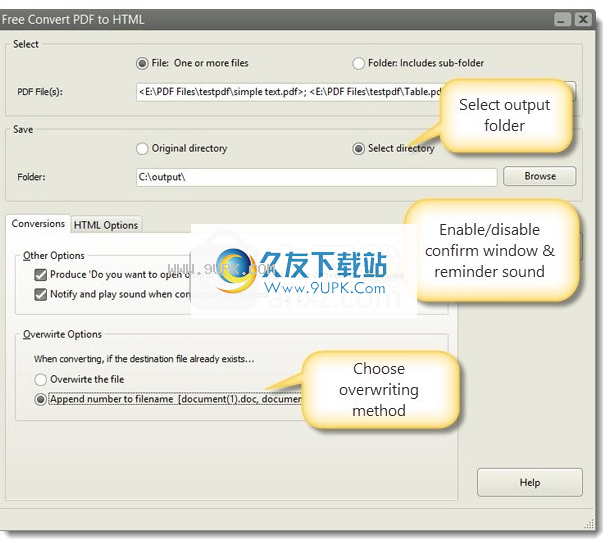 FreeConvertPDFtoHTML