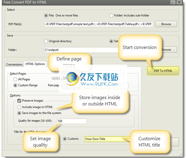 FreeConvertPDFtoHTML