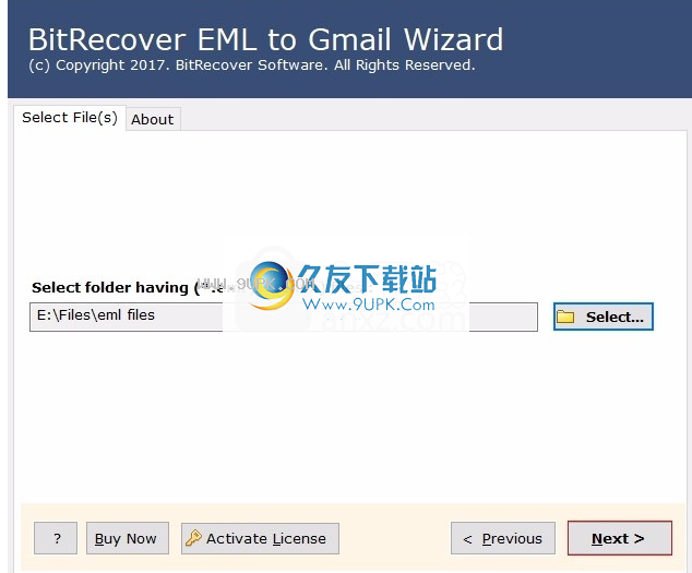 EML to Gmail Wizard