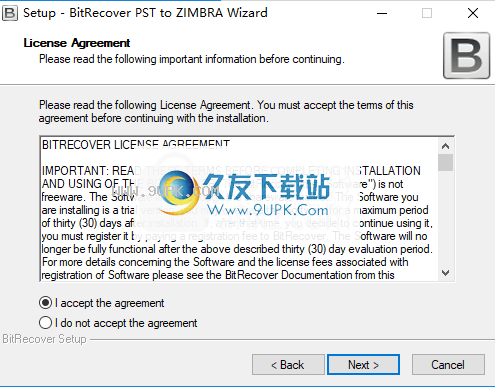 BitRecoverPSTtoZIMBRAWizard